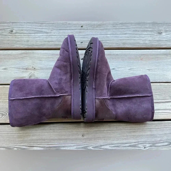 Ugg Classic Short II Metallic Port Shearling Sheepskin Women’s 9 - Picture 9 of 16